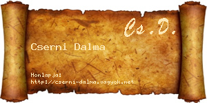 Cserni Dalma névjegykártya